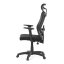 Kancelářská ergonomická židle MANET — síť / látka, černá