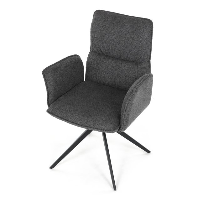 Jídelní otočné křeslo AMALI — kov, látka, více barev