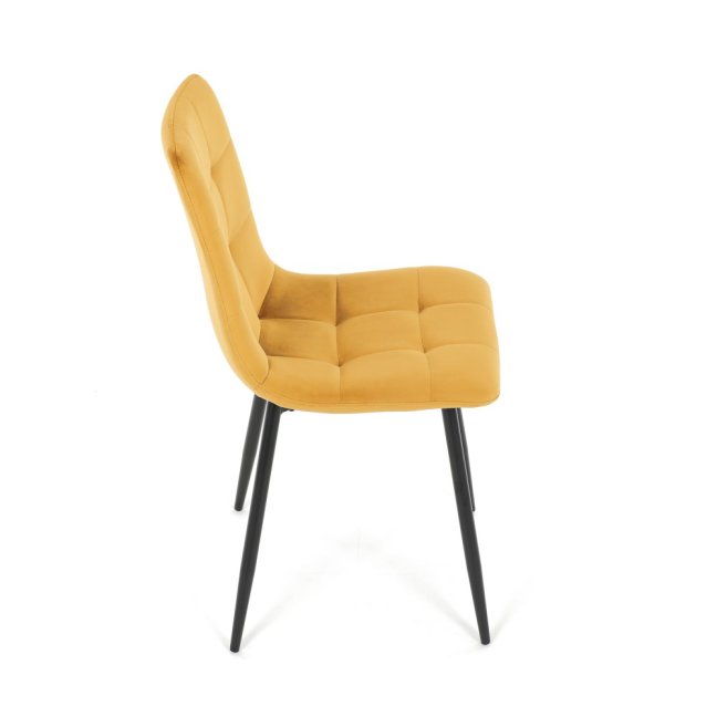 Jídelní židle THEO II — kov, samet, více barev - Barevné varianty židle THEO II: Modrá