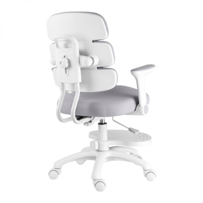 Dětská rostoucí židle Neoseat KIDDY THREE — látka,  pratelný potah, šedá