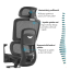 Kancelářská ergonomická židle Neoseat GARY FULLMESH — černá, nosnost 150 kg