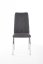 Jídelní židle HARRY — kov, látka, chrom / šedá