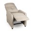 Relaxační polohovací TV křeslo MODO — látka, béžová, nosnost 130 kg
