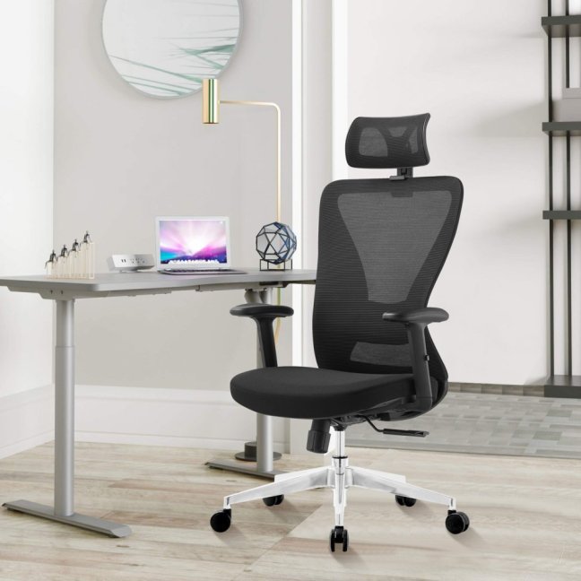 Kancelářská ergonomická židle Neoseat NICOLE — černá, nosnost 150 kg