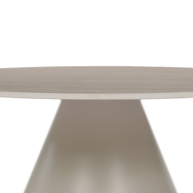 Set 2 konferenčních stolků NOEL II — kov, keramika, travertin / béžová