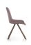 Jídelní židle LESTA — kov, látka, šedá