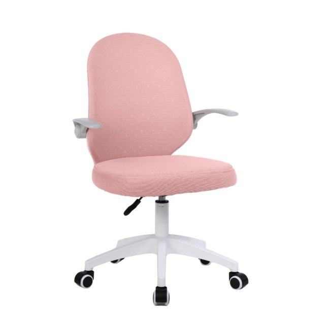 Dětská otočná židle Neoseat JUNI 012 — látka, růžová