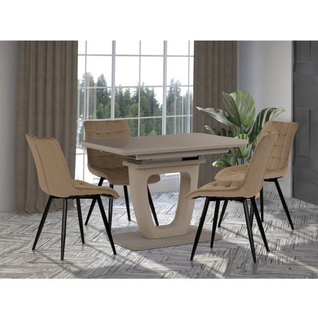 Jídelní židle STELLA — kov, samet, více barev - Barevné varianty jídelní židle STELLA: Modrá