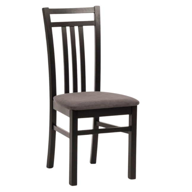 Jídelní čalouněná židle LOTY — masiv, látka, více barev - Moření jídelní židle: Třešeň, Barva čalounění látkou VELVET: Velvet terracotta 44