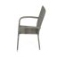 Zahradní křeslo SELEN — kov, umělý ratan, šedá