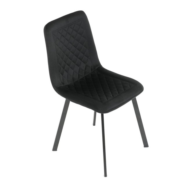 Jídelní židle PAIGE — kov, samet, více barev - Barevné varianty jídelní židle PAIGE: Černá