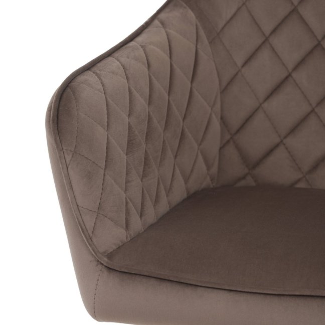 Jídelní otočné křeslo ARNOLD — kov, samet, více barev