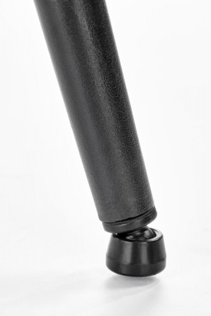 Jídelní židle ROBIN — kov, látka, černá / černobílý vzor