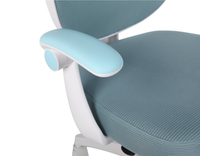 Dětská otočná židle Neoseat JUNI 008 s podnoží — látka, modrá