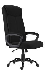 Kancelářské křeslo NEVADA XL — látka, černá, nosnost 150 kg