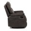Relaxační polohovací TV křeslo NORBERT — látka, tmavě hnědá, nosnost 150 kg