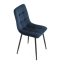 Jídelní židle THEO II — kov, samet, více barev - Barevné varianty židle THEO II: Modrá