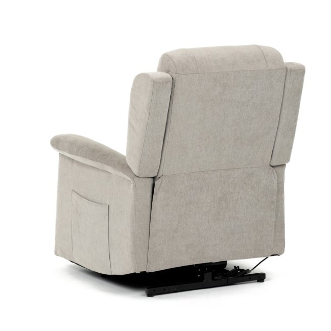 TV křeslo SARGON s elektrickým polohováním — 2 motory, látka, béžová