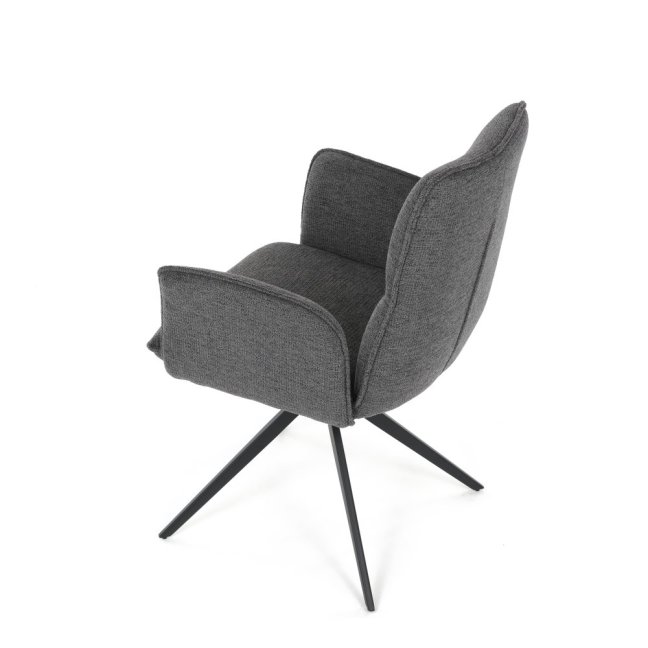 Jídelní otočné křeslo AMALI — kov, látka, více barev