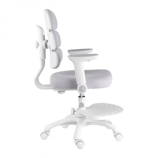 Dětská rostoucí židle Neoseat KIDDY THREE — látka,  pratelný potah, šedá
