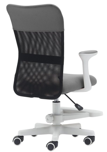 Dětská židle Neoseat MONKEY WHITE s podnoží — látka, bílá / světle šedá