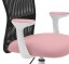 Dětská židle Neoseat MONKEY WHITE s podnoží — látka, bílá / světle růžová