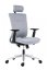 Kancelářská ergonomická židle NEXT ALL UPH — látka, šedá, nosnost 130 kg