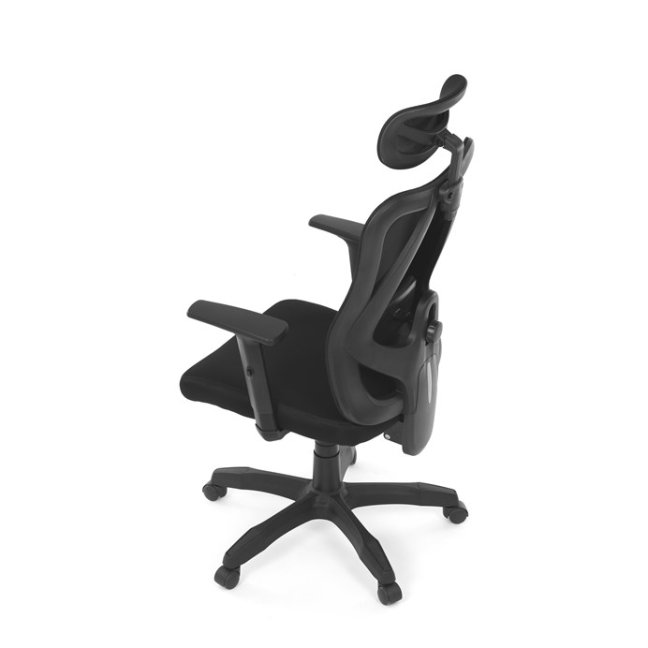 Kancelářská ergonomická židle MANET — síť / látka, černá