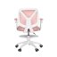 Dětská otočná židle Neoseat JUNI 010 s podnoží — látka, růžová
