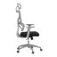 Kancelářská ergonomická židle GRANT II — síť, látka, šedá