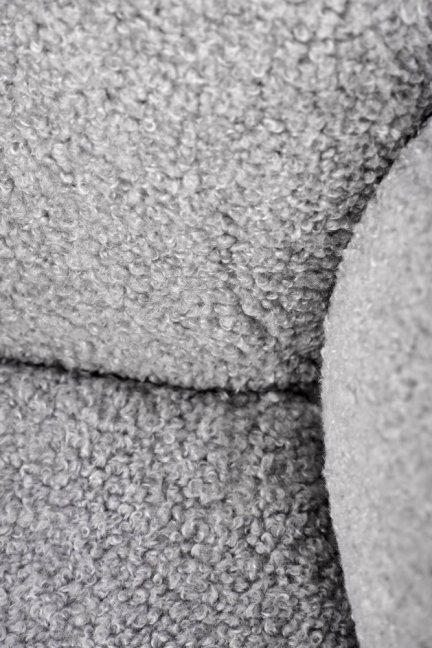 Jídelní otočné křeslo ILAGA — kov, látka, šedá