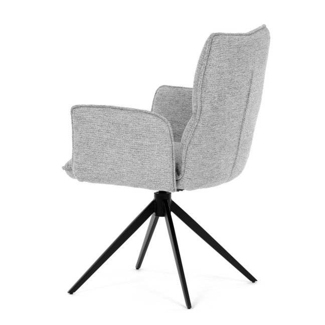 Jídelní otočné křeslo AMALI — kov, látka, více barev