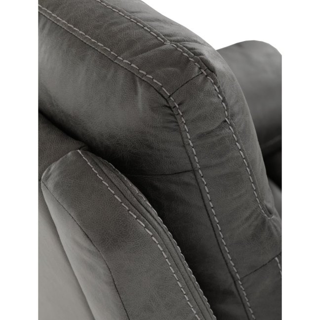 Relaxační polohovací TV křeslo NORBERT — látka, šedá, nosnost 150 kg