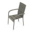 Zahradní křeslo SELEN — kov, umělý ratan, šedá
