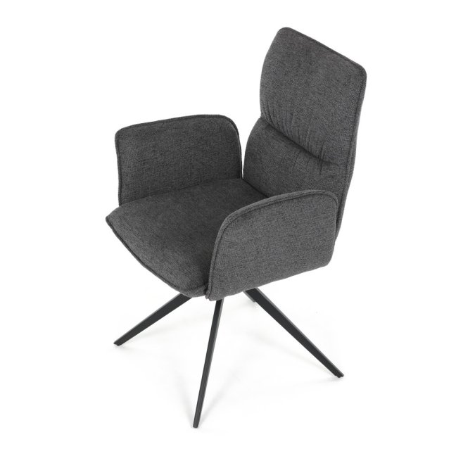 Jídelní otočné křeslo AMALI — kov, látka, více barev