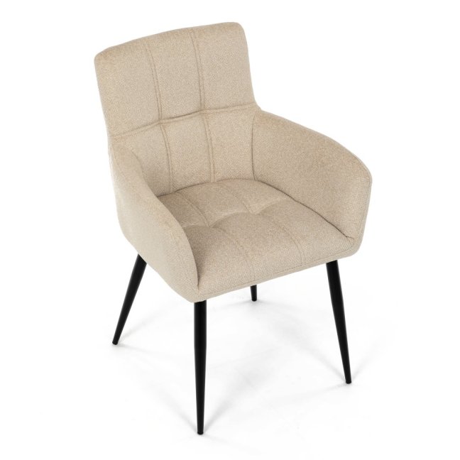 Jídelní křeslo LYON — kov, látka, více barev - Barevné varianty jídelního křesla LYON: Tmavě šedá