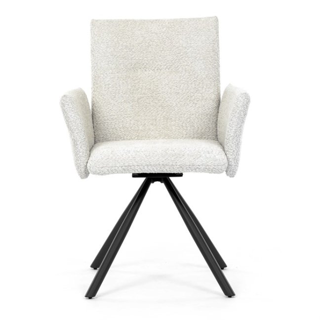 Jídelní otočné křeslo MANKA — kov, látka, více barev - Barevné varianty jídelního křesla MANKA: Šedá