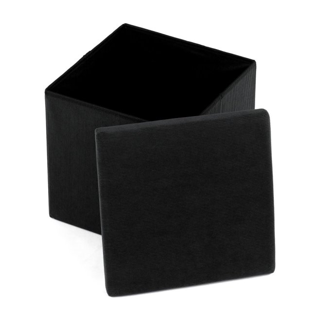 Taburet ADONIS s úložným prostorem — manšestr, více barev