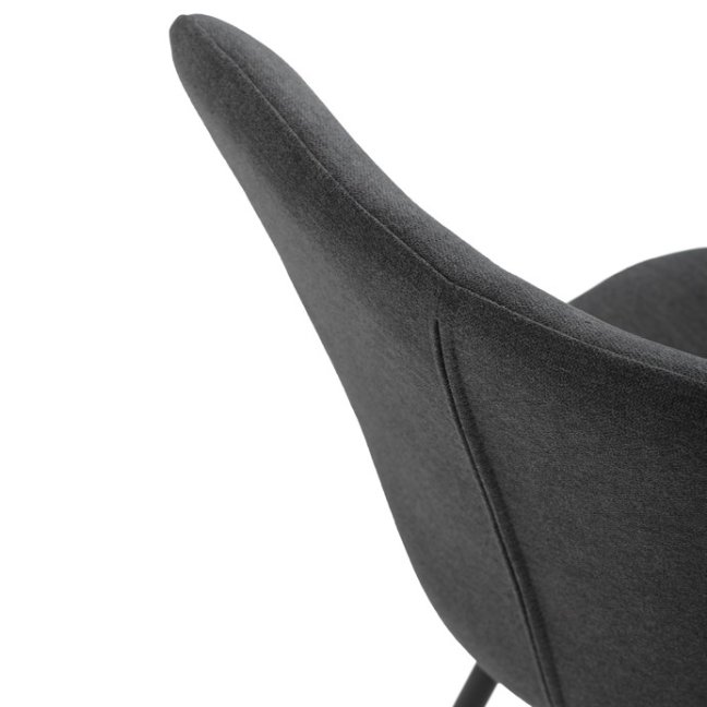 Jídelní židle JULES — kov, látka, více barev - Barevné varianty jídelní židle JULES: Světle šedá