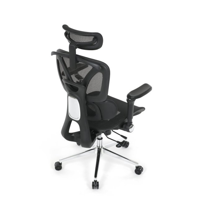 Kancelářská ergonomická židle PORTE II — síťovina, černá