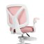 Dětská otočná židle Neoseat JUNI 010 s podnoží — látka, růžová