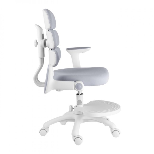 Dětská rostoucí židle Neoseat KIDDY THREE — látka,  pratelný potah, šedá