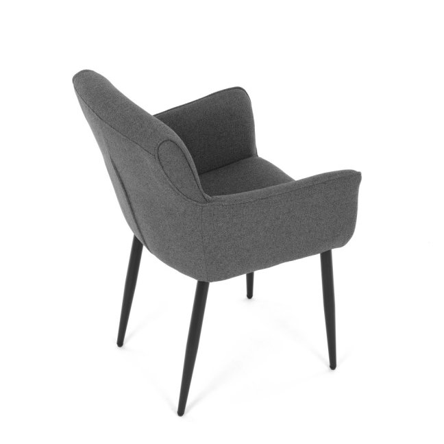 Jídelní křeslo JIMBO — kov, látka, šedá