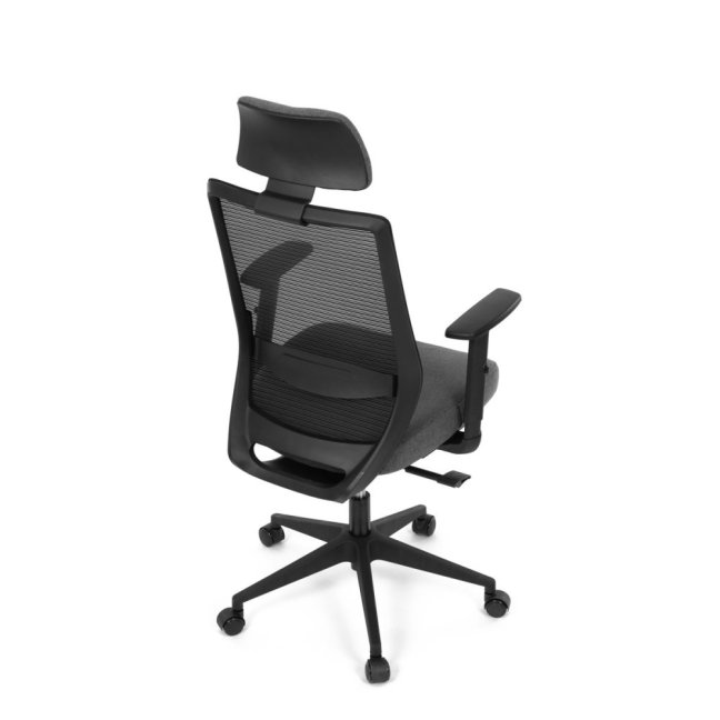Kancelářská ergonomická židle SENA — látka, černá