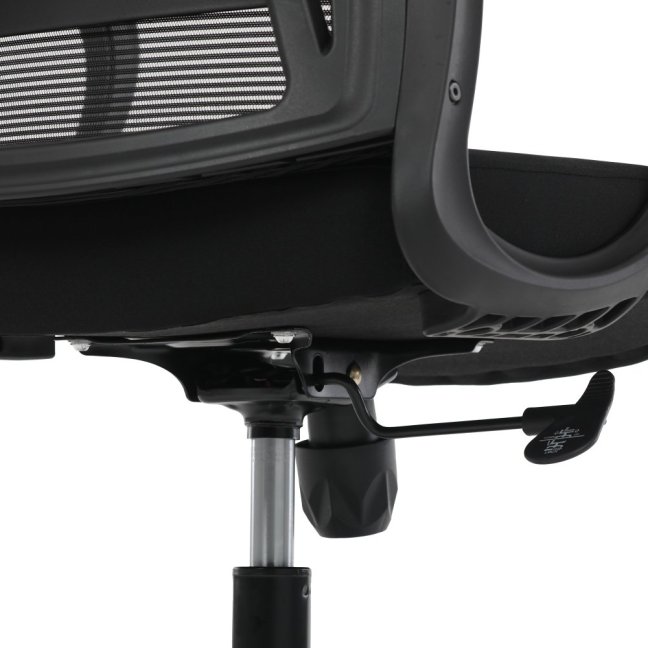 Kancelářská otočná židle NERO — látka, černá