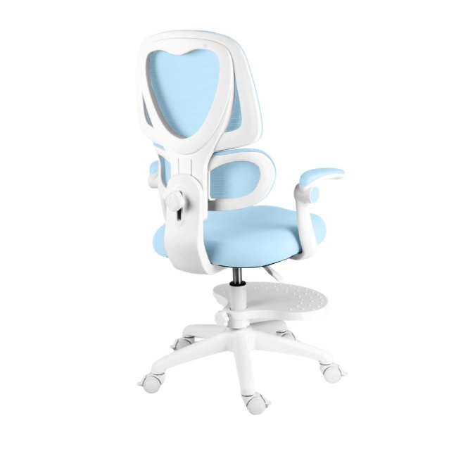 Dětská otočná židle Neoseat JUNI 023 — látka, pratelný potah, modrá