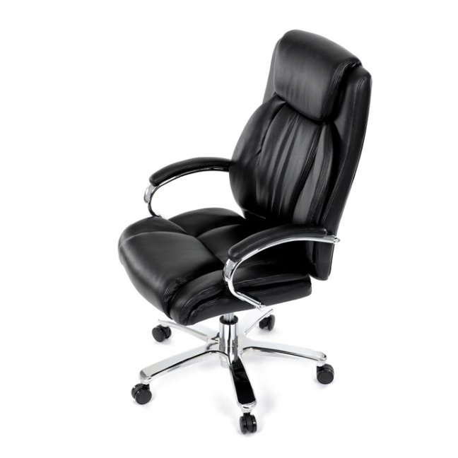 Kancelářské křeslo RYZAR — ekokůže, černá