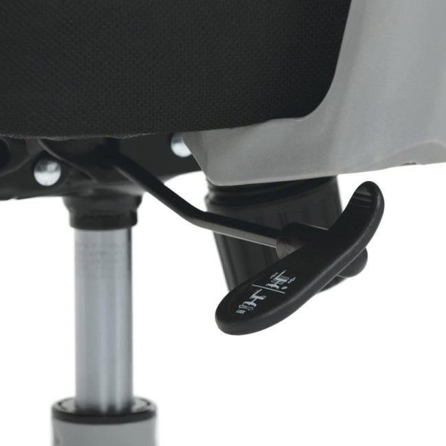 Kancelářská ergonomická židle GRANT II — síť, látka, šedá