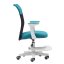 Dětská židle Neoseat MONKEY WHITE s podnoží — látka, bílá / tyrkysová