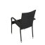 Zahradní křeslo SELEN — kov, umělý ratan, černá